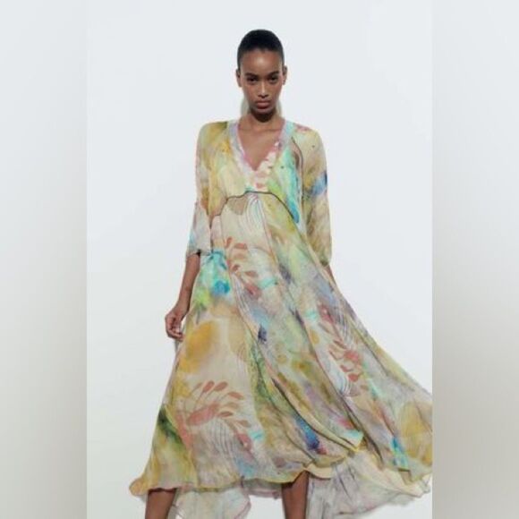 ZARA PRINTED DRESS LIMITED EDITION - Picture 9 of 15